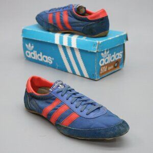 Vintage Adidas Ladies 8.5 Apollo Track Field Running Spikes Shoes w/Box - Taiwan